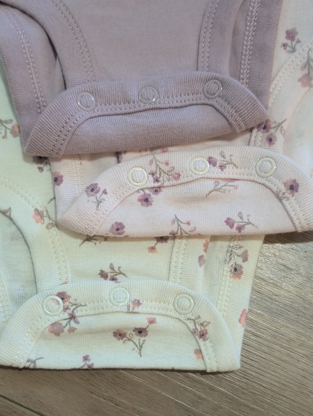 NWOT 3 Carter's Cotton Long Sleeve Onesies, 3 Months